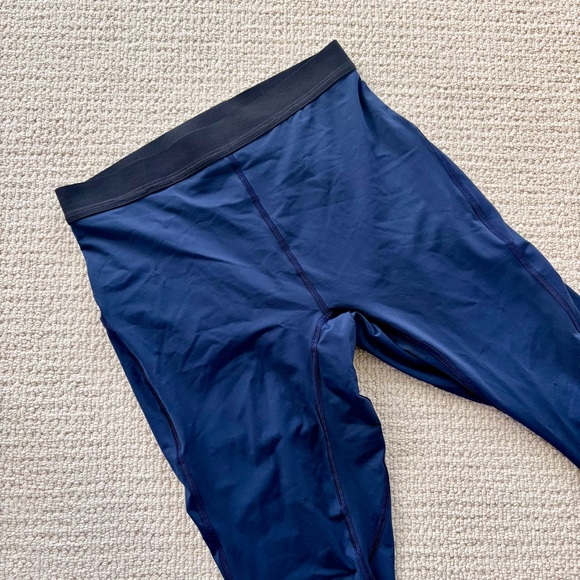 Men’s Large Navy Blue Lululemon Fast and Free Tight 28" - Picture 2 of 9